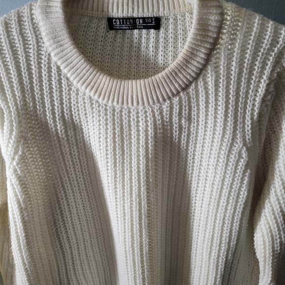 New never worn cotton knit sweater - Picture 2 of 4